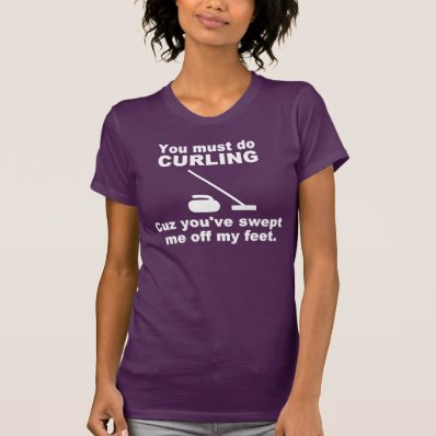 Curling pick up line shirts