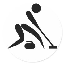 Curling Pictogram Sticker