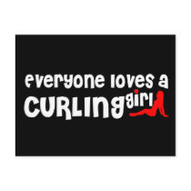 Curling Postcard