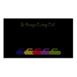 curling rainbow business card templates