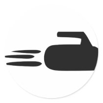 curling stone icon stickers