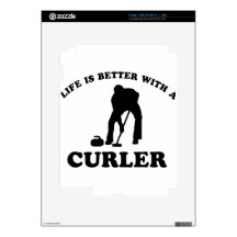 Curling Vector Designs iPad 2 Skins