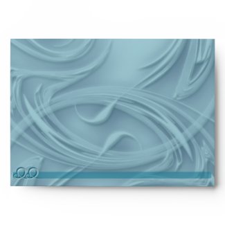 Curls Over Blue envelope