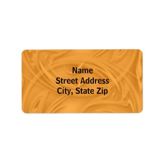 Curls Over Orange Custom Address Label