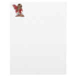 Curly Blond 3D Fairy in Pink letterhead