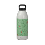 Curly Christmas Tree Green Drinking Bottle