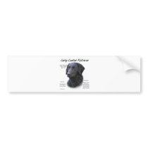 Curly-Coated Retriever History Design Bumper Sticker