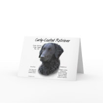 Curly-Coated Retriever History Design Greeting Cards