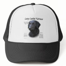 Curly-Coated Retriever History Design Trucker Hats