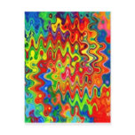 Curly Colors Postcard
