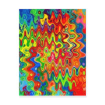 Curly Colors Postcard
