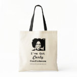 Curly Confidence Tote Bag bags