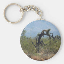 Curly Desert Tree Key Chains