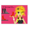 Curly Girl Shoe Card by Derora Curly Girl Shoe Card