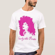 curly girly pirate t-shirts by randomhotdogg curly girly pirate t-shirts
