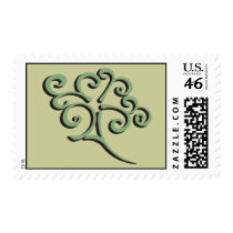 Curly Green Tree postage