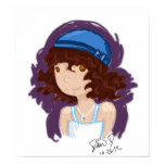 Curly haired Girl posters