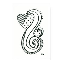Curly Heart posters by candyheartcreations Curly Heart posters