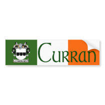 Curran Coat of Arms Bumper Sticker bumper stickers by irishcountry Curran Coat of Arms Bumper Sticker bumper stickers
