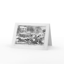 Currier & Ives,'Brush for the lead' cards by Vintagearian Currier & Ives,'Brush for the lead' cards