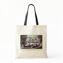 Currier & Ives; Central Park in Winter bags by ChristmasCafe Currier & Ives; Central Park in Winter bags