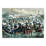 Currier & Ives - Greeting Card - Central Park Pond