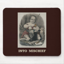 Currier & Ives Into mischief mousepads