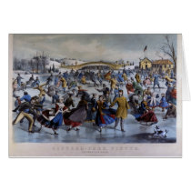 Currier & Ives Skating Pond Notecards cards