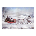 Currier & Ives; The Road - Winter posters