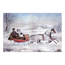 Currier & Ives; The Road - Winter posters by ChristmasCafe Currier & Ives; The Road - Winter posters