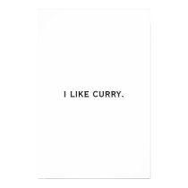 Curry Poster posters