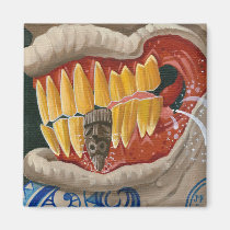 "Curse of the Tiki Tooth" magnets