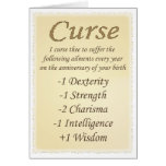 Cursed cards
