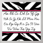 Cursive Alphabet Poster