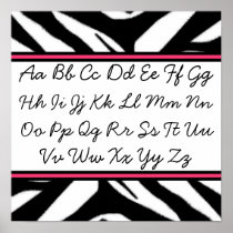 Cursive Alphabet Poster