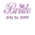 Cursive Bride Lavendar Spaghetti Strap Tank Top shirt
