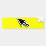 Cursor 3D (inverted) bumper stickers