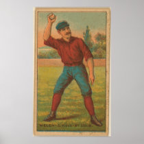 Curt Welch, St. Louis Browns Poster