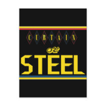 Curtain of Steel Black Postcard
