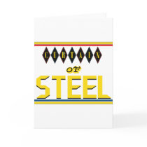 Curtain of Steel Greeting Card