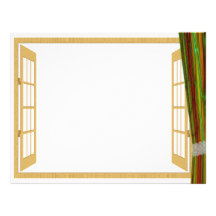 Curtain with Window Letterhead