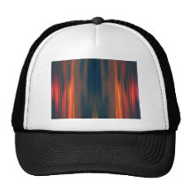 Curtains of Light: Abstract Artwork: Mesh Hat