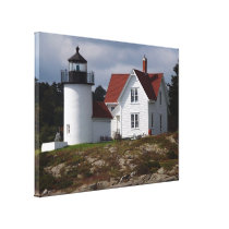 Curtis Island Lighthouse Stretched Canvas Print