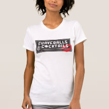 Curveballs and Cocktails Logo Women's Crew T-shirt