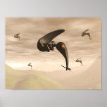 Curved Alien Ships Posters