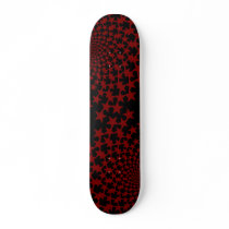 Curved Stars (Red/Black) Skateboard Deck