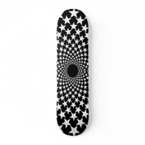 Curved Stars (White/Black) Skate Deck