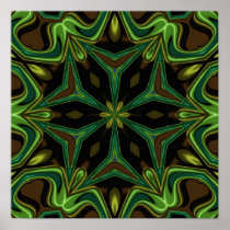 Curves and Angles Mandala Print