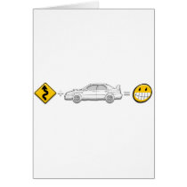 Curves, Subaru, equals fun cards