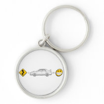 Curves, Subaru, equals fun keychain keychains